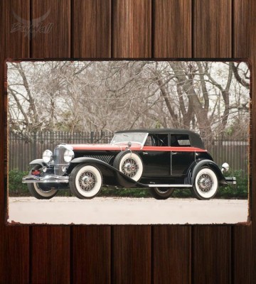 Металлическая табличка Duesenberg J 521 Riviera Phaeton by Brunn